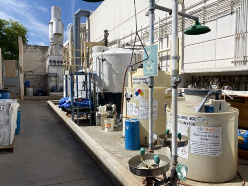 Wastewater treatment system site