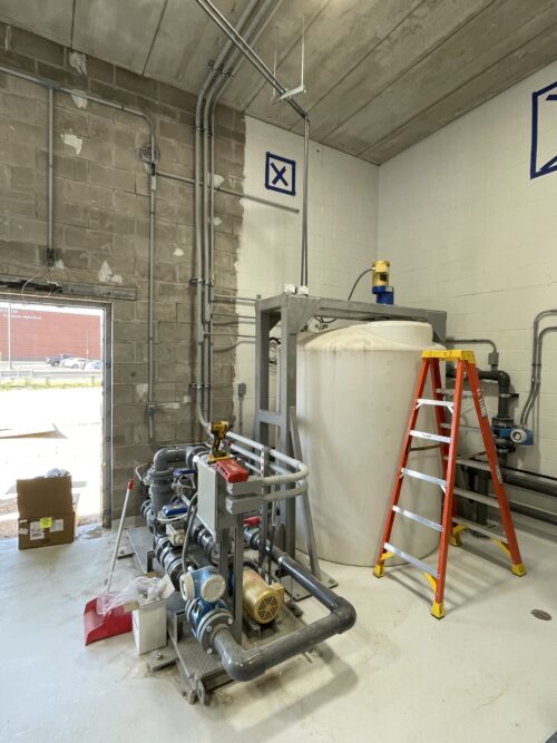 Wastewater system installation