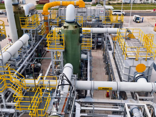 Air pollution control system for chemical industry